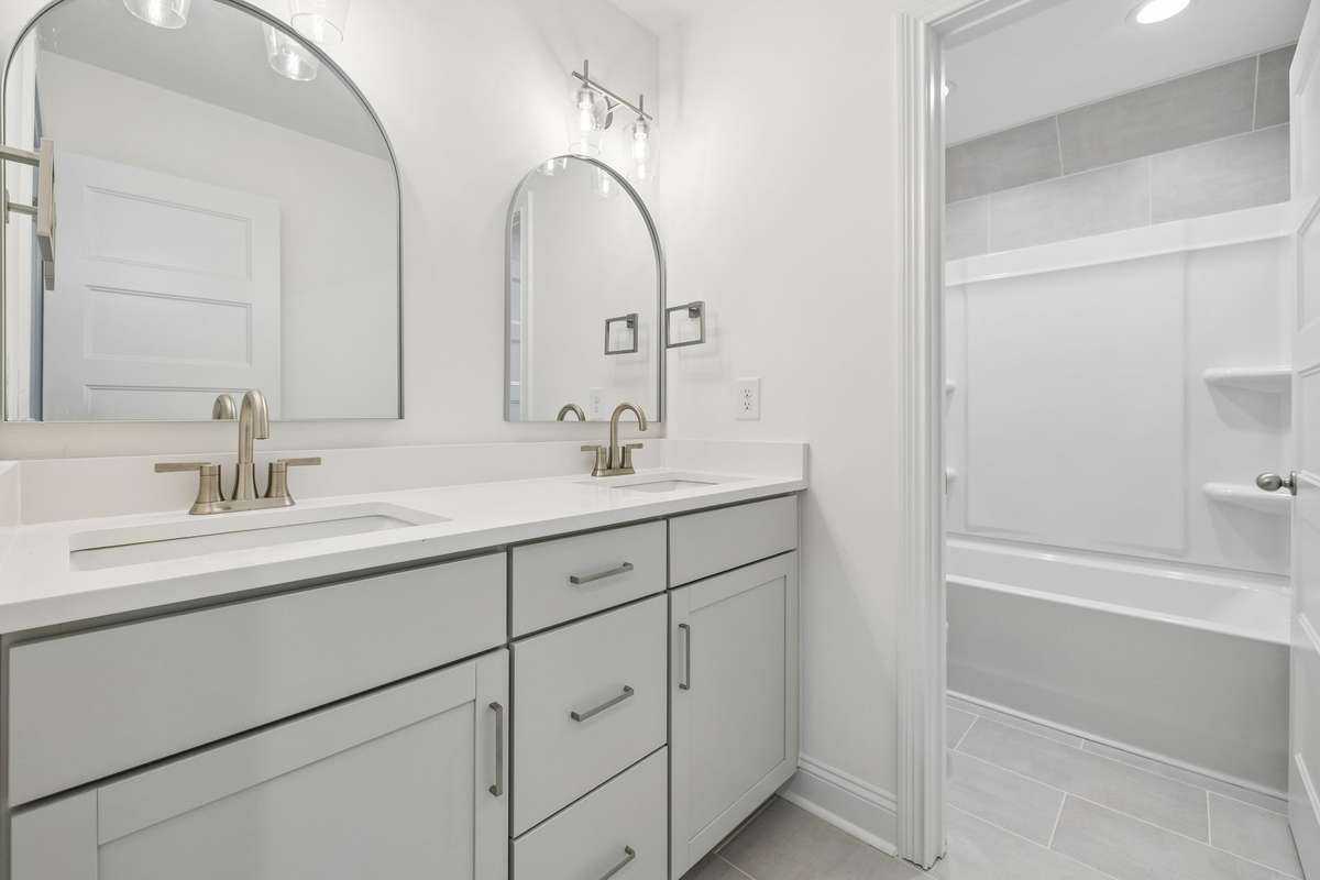 Full bath on 2nd level
