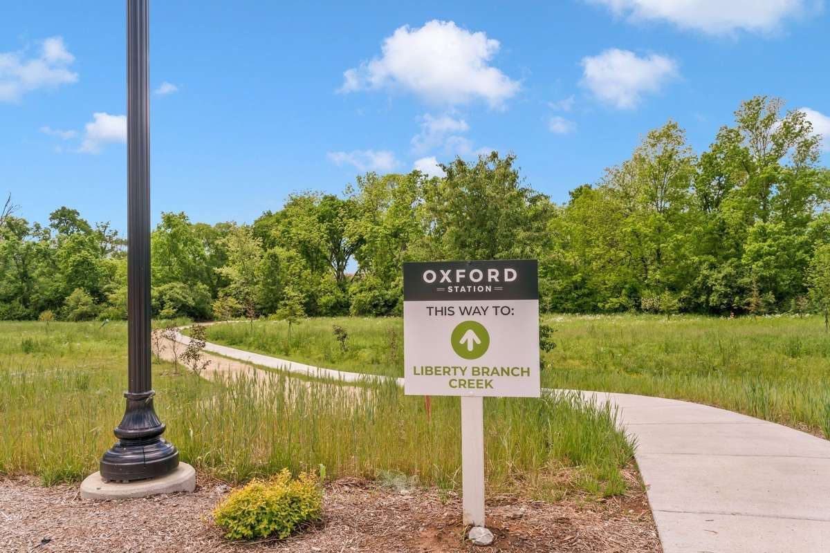 Liberty Branch Creek access and walking trails at Oxford Station