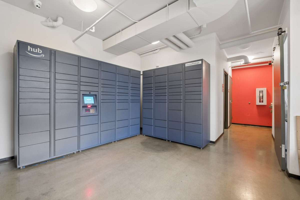 Package delivery on main level (lobby)