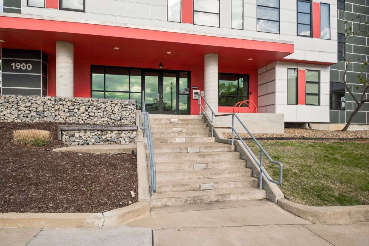 Main entrance from 12 S.