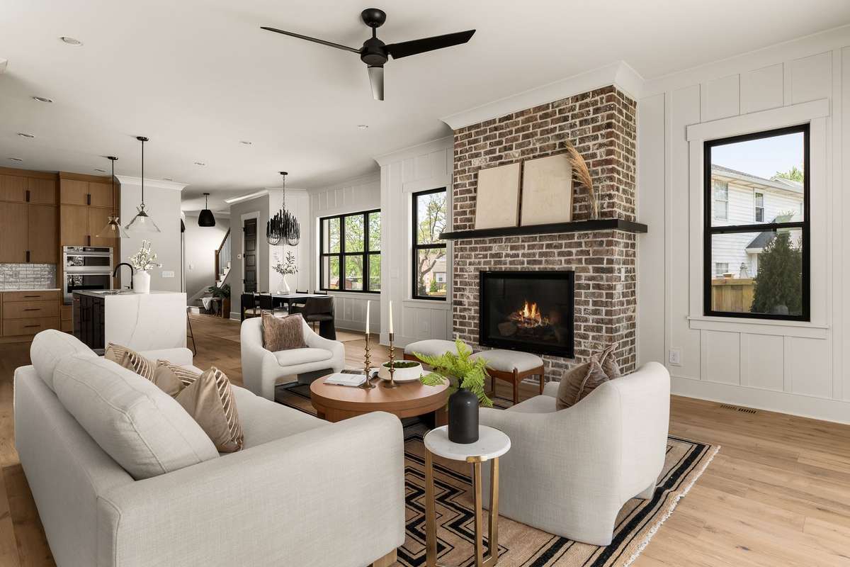 Another view of the open concept living space