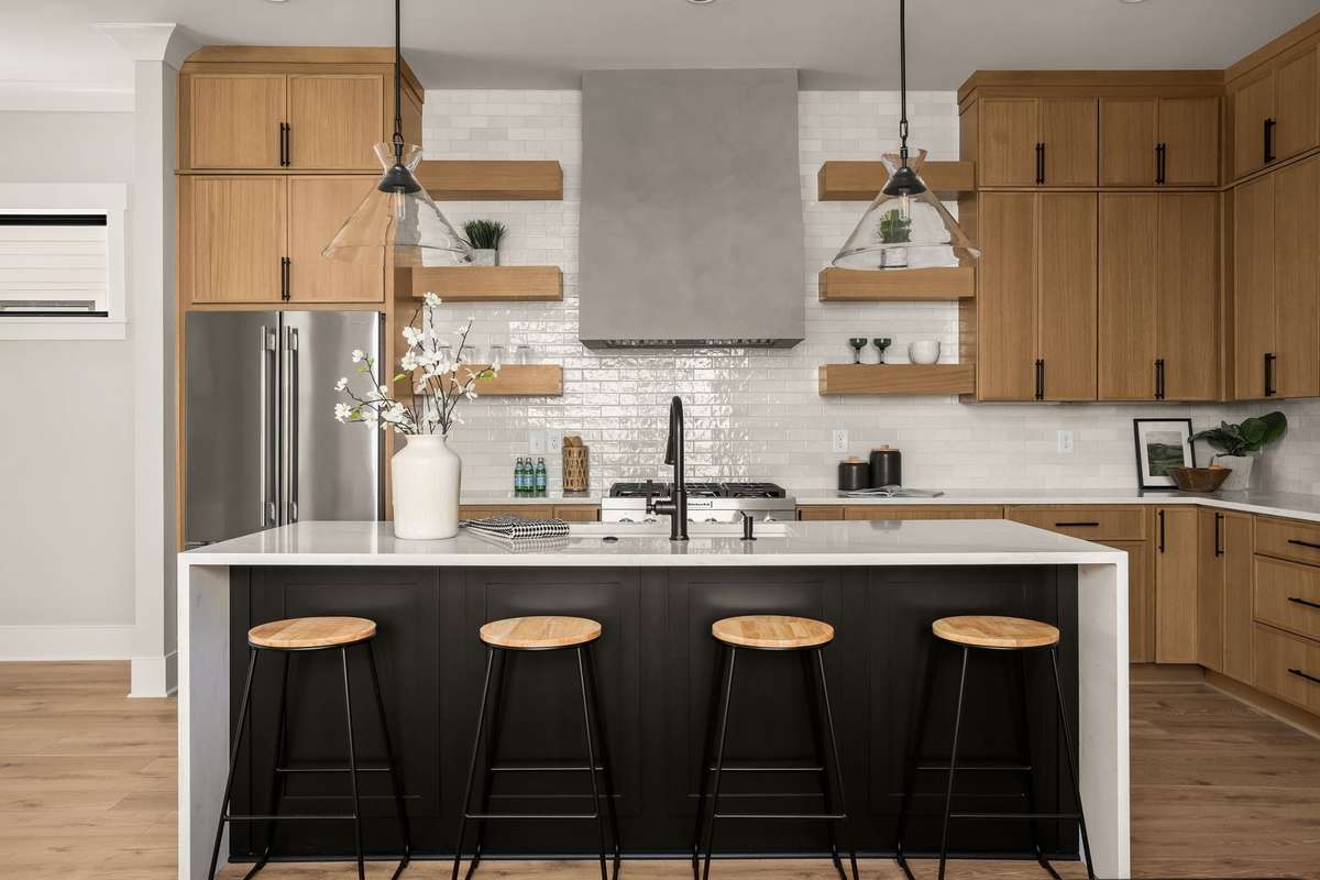 Expansive kitchen with floor to ceiling cabinetry