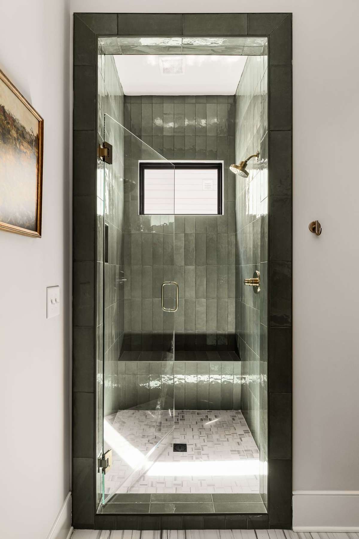 Gorgeous shower in the bathroom