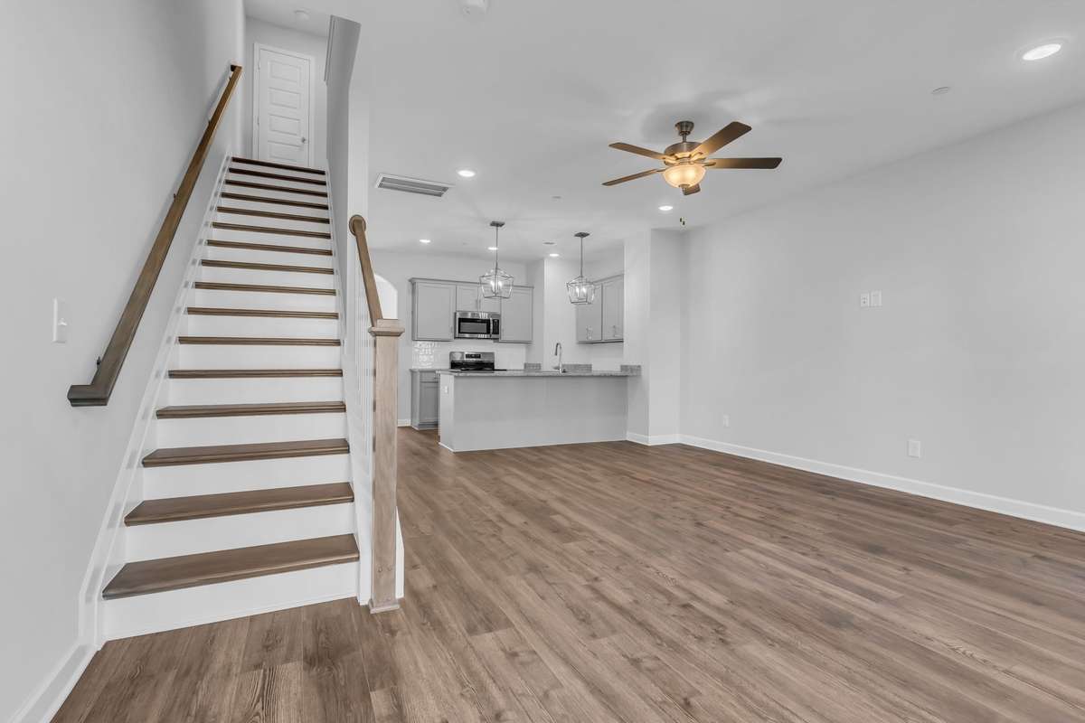 Hard surface throughout the lower level!  Clean, new, warranties included.