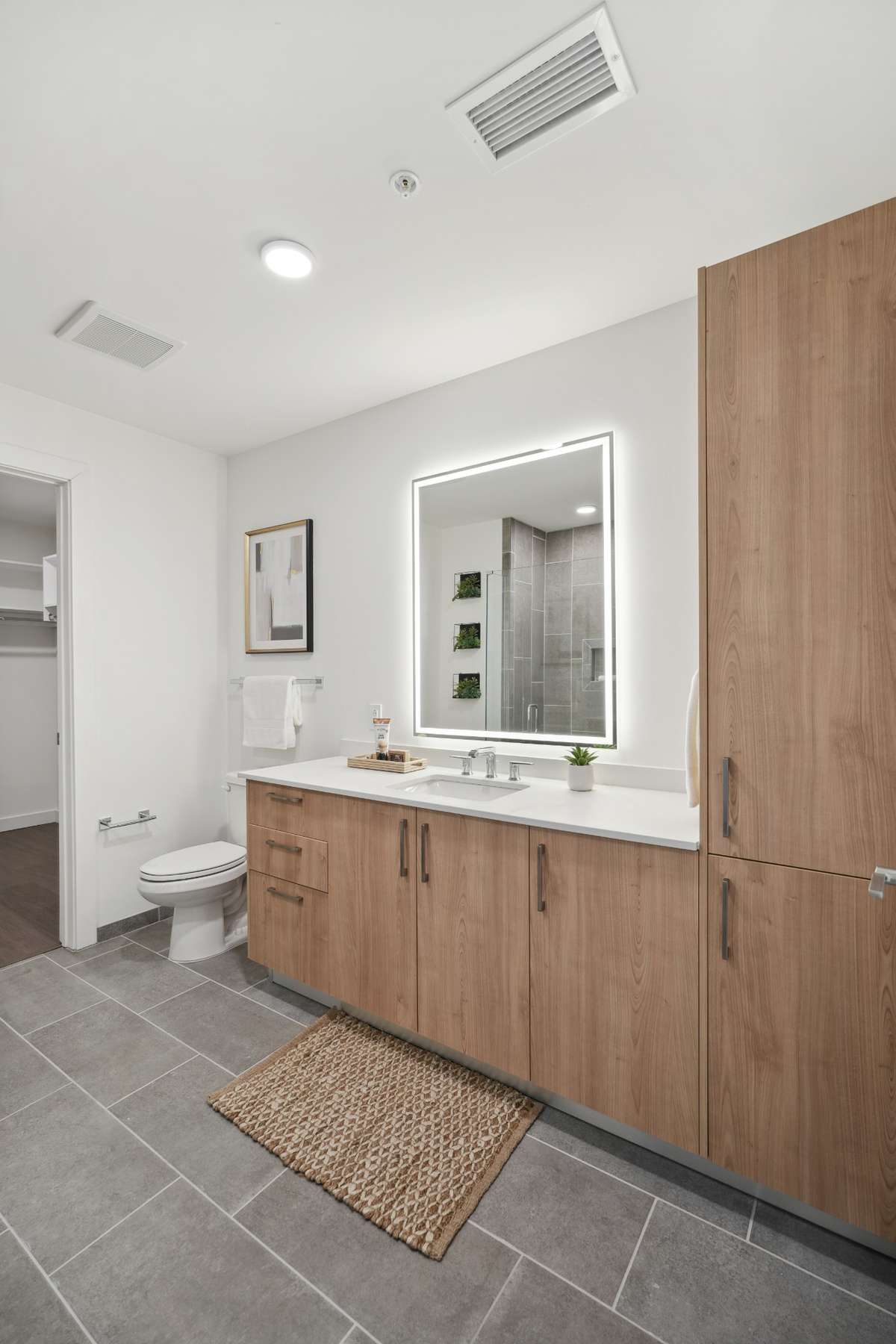 A4 Bathroom | Furnished Model | Warm Finish Palette