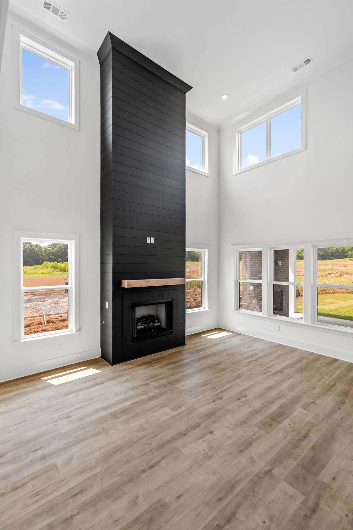 Photo from another Lancaster. In the actual home for sale, picture this fireplace all done in stone