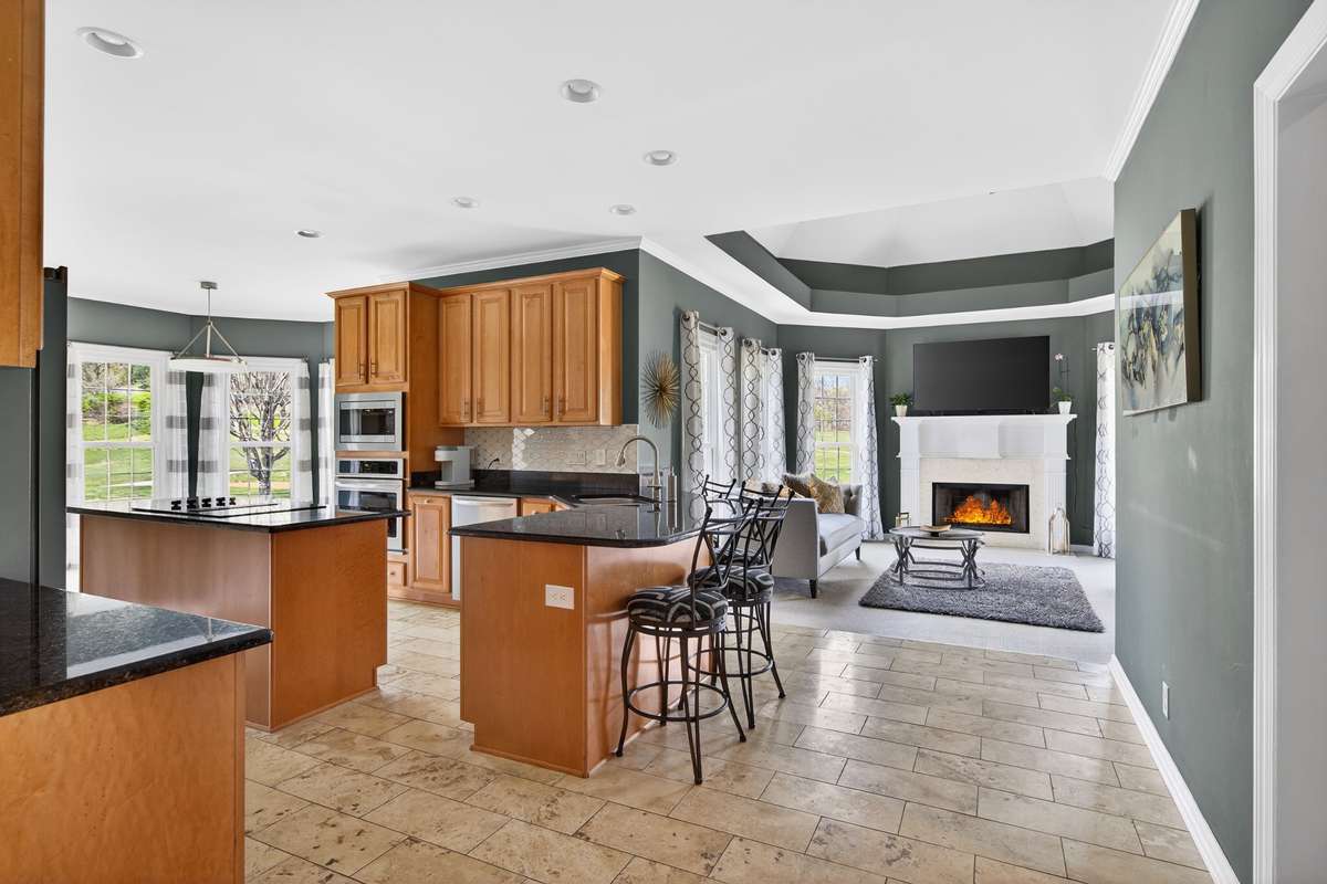 Entering the kitchen, the footprint and openness to other areas of the home is ideal.