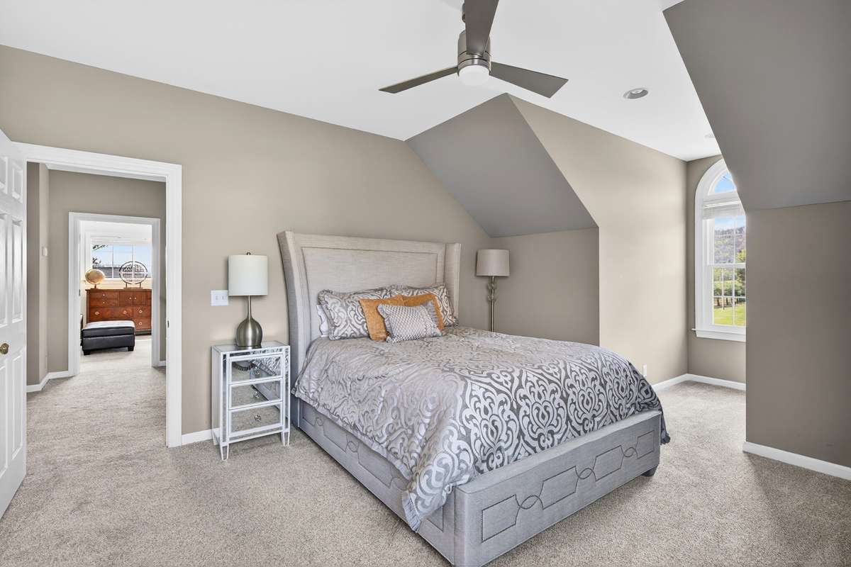 One of the spacious secondary bedrooms.