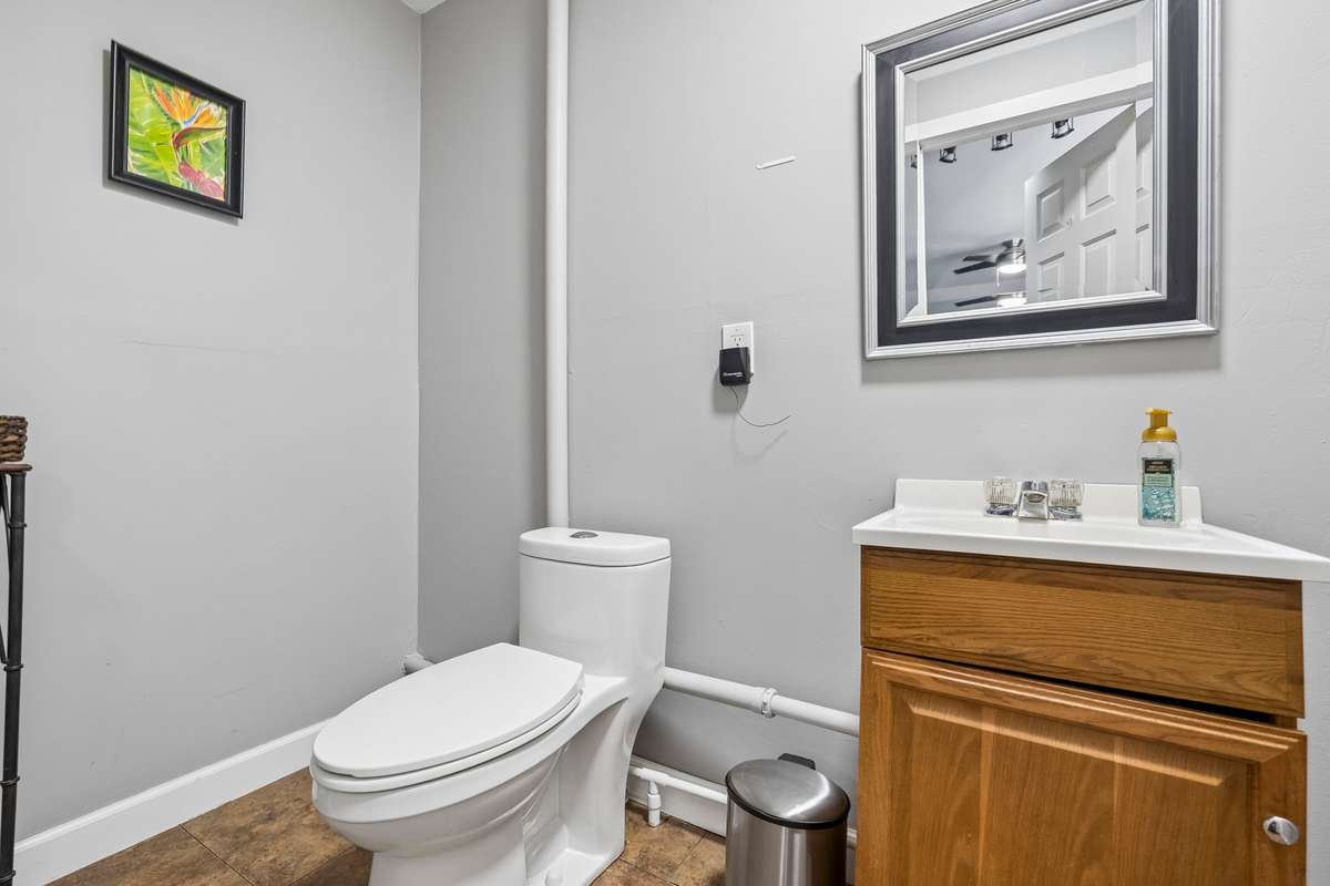 Half Bath in detached shop
