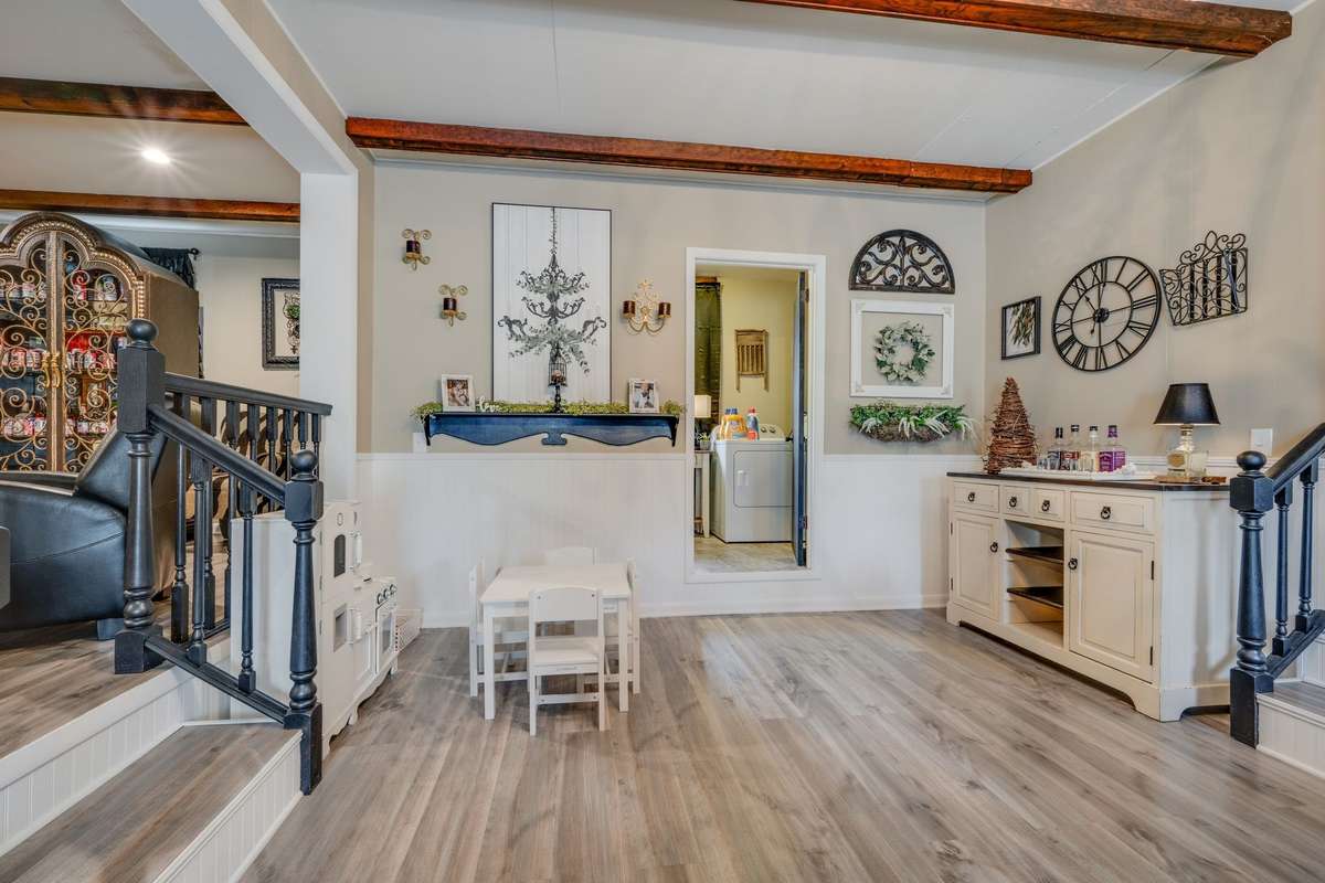 LARGE 2nd Den w/ Ceiling Beams