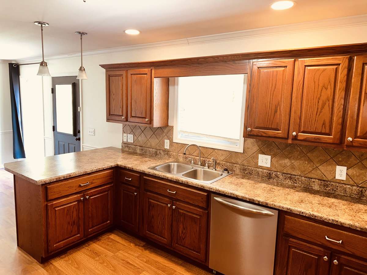 Large eat-in kitchen with built-in pantry
