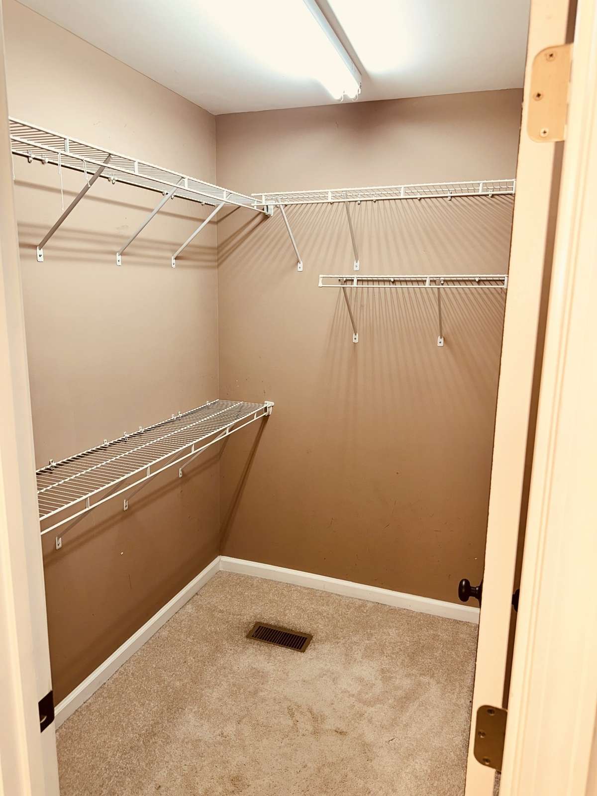 Large primary walk-in closet