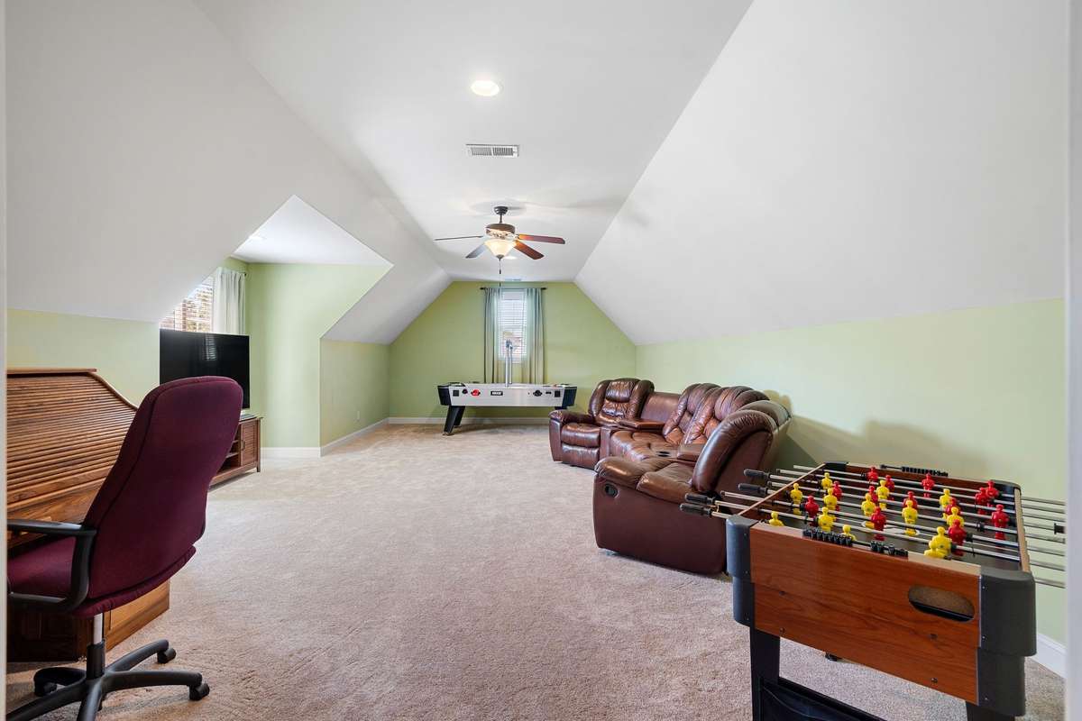Separate stairway will take you to this bonus room over the garage.