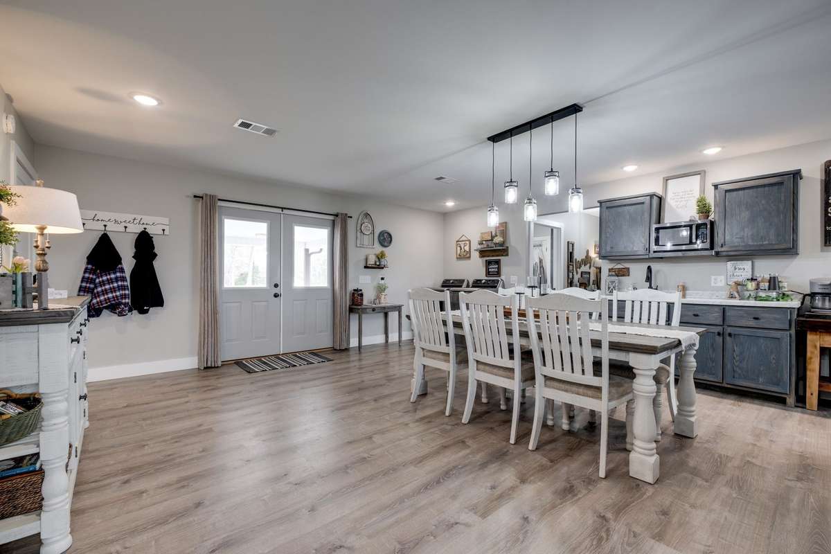 HUGE Media Room w/ Full Kitchenette Set Up when you Walk in Back Door