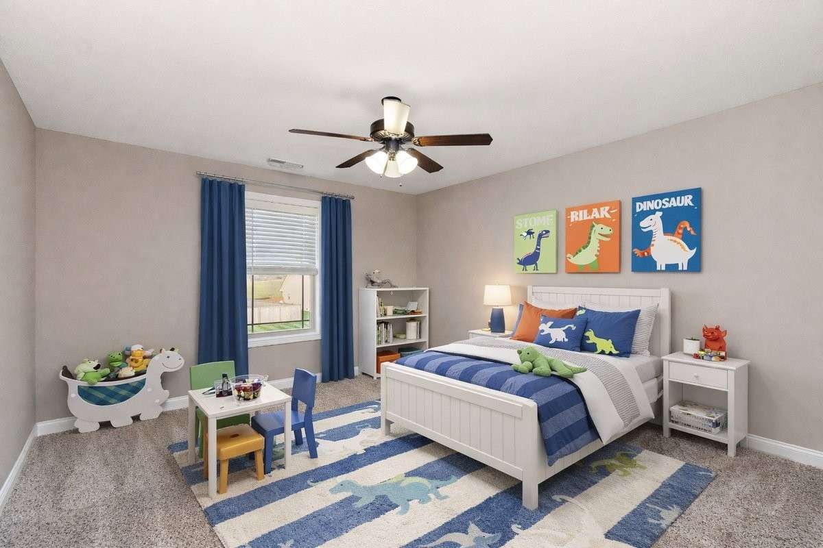 Upstairs Bedroom 4 Virtually Staged