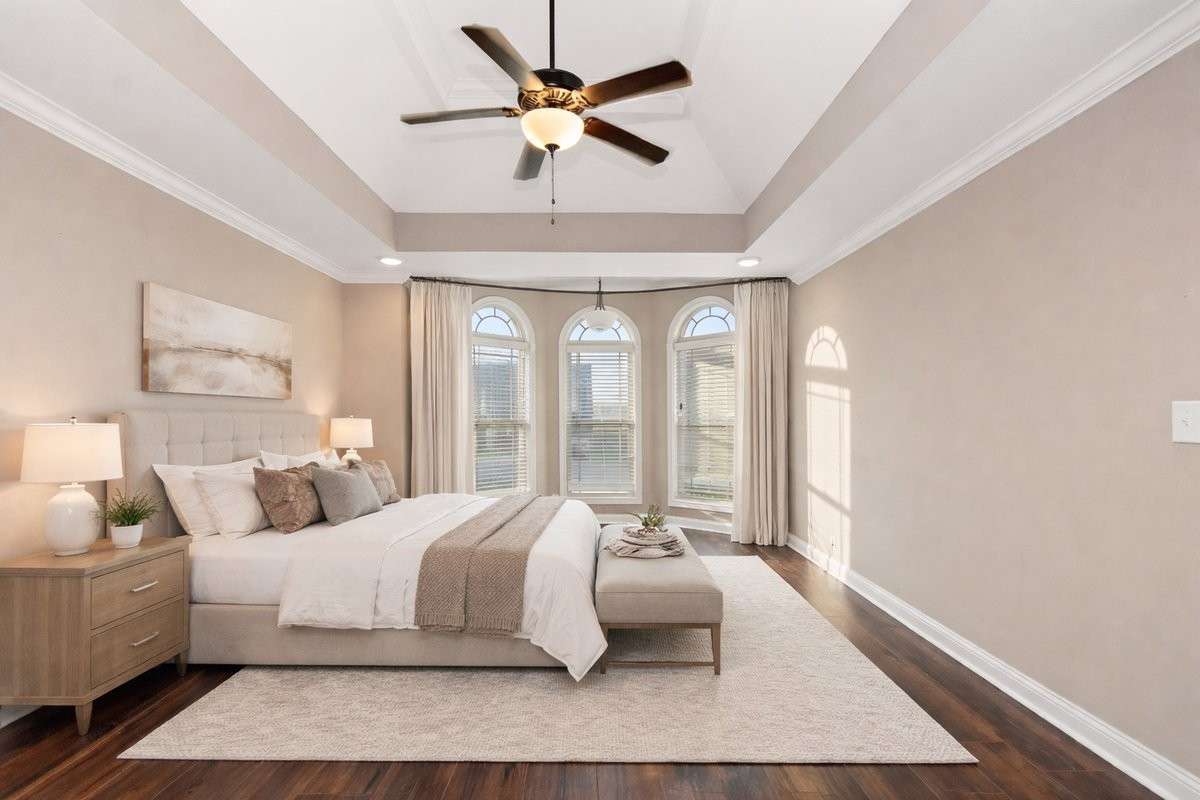Virtually Staged Primary Suite