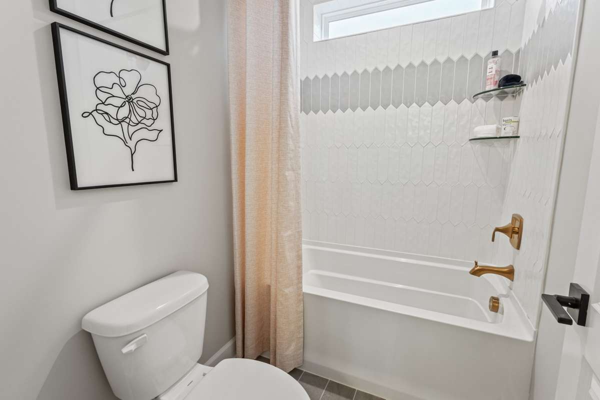 2 full bathrooms upstairs! Both accessible without entering through the secondary bedrooms.