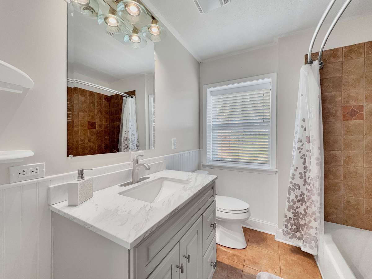 Second full bathroom conveniently located on the main level.