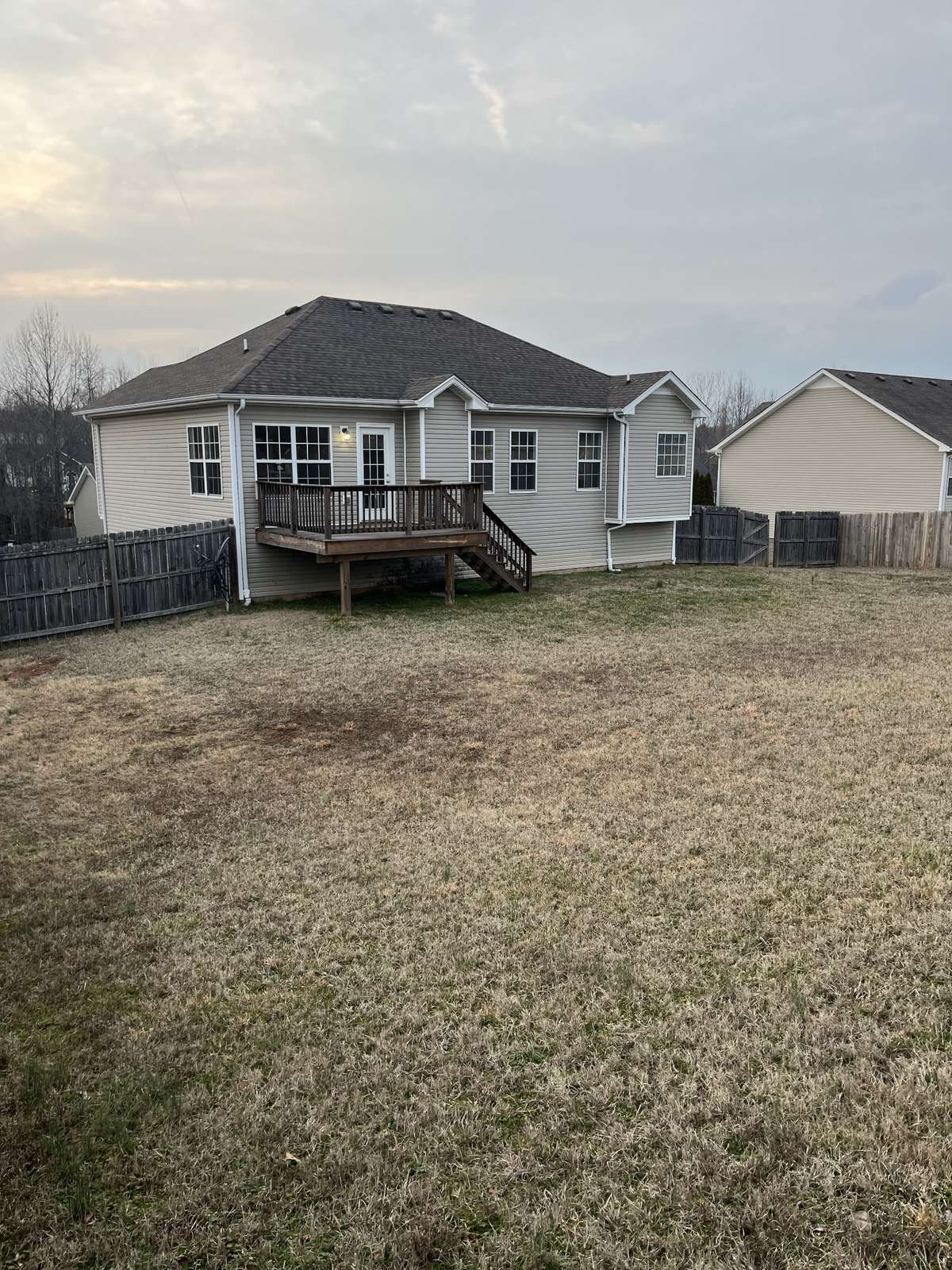 Room for lots of possibilities here in the back yard