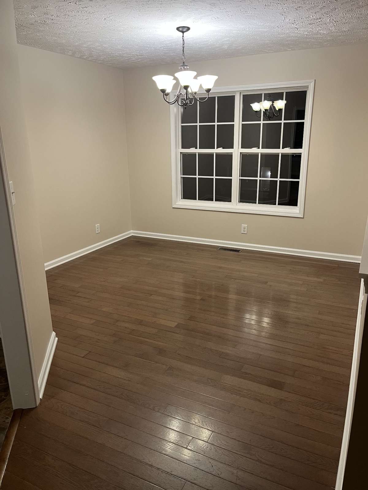 Dining Room with wood flooring
