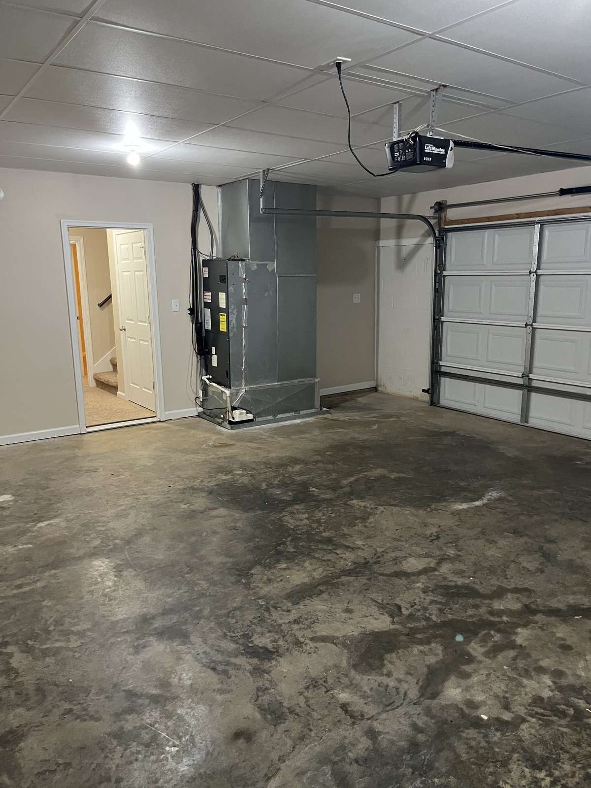 2 car garage (Air Handler located here)