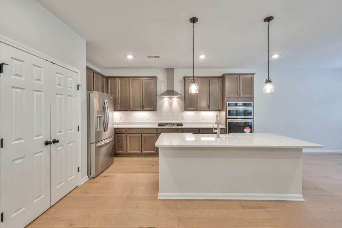 This photo is a sample of the Cleveland floorplan.  Options and exterior will vary depending on customer selections and preferences.