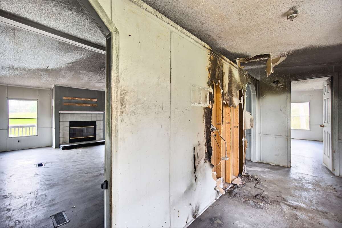 FIRE STARTED HERE- NO KNOWN ELECTRICAL DAMAGE