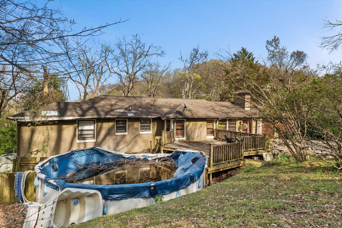 Pool was damaged from the ice storm