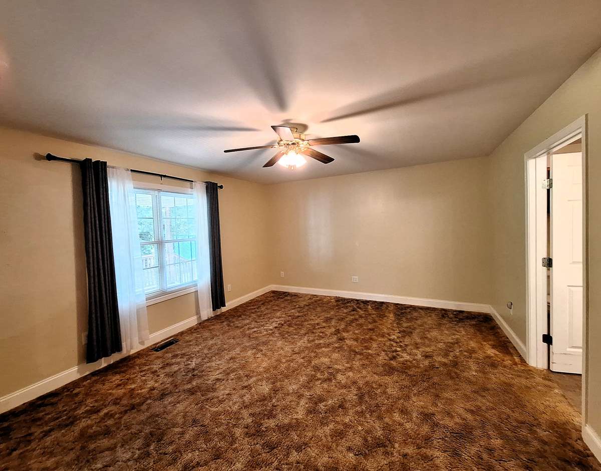 Because of the split bedroom concept, the master has its own wing!!