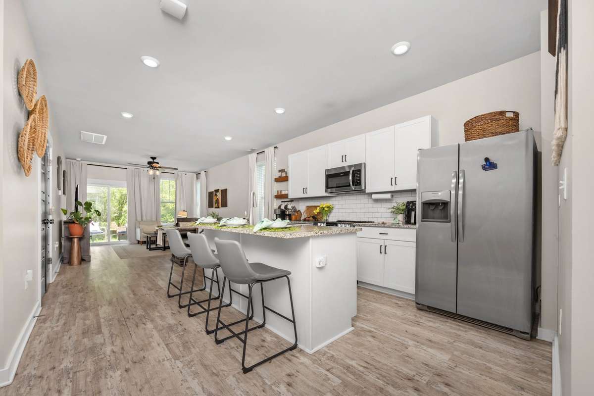 Open living concept on the main floor.