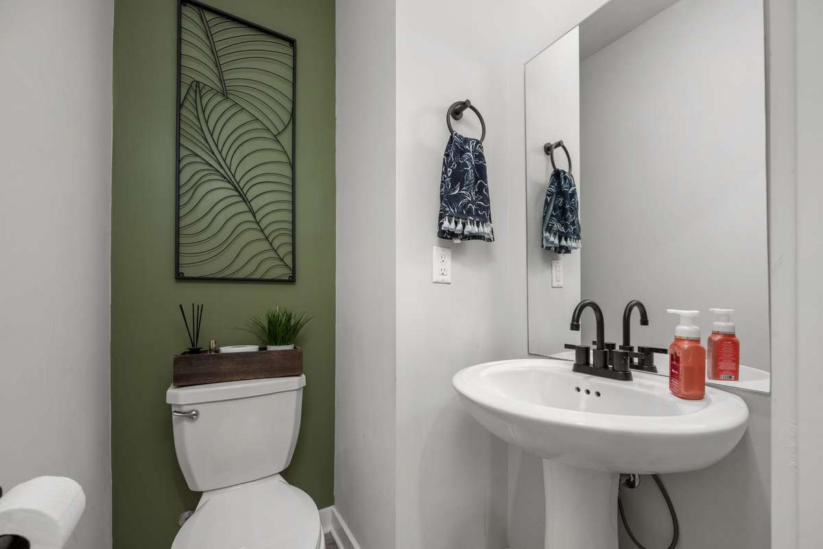 First floor half bath