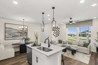 These photos are of our decorated model home. The photos do not represent the specs of this listing. This is for illustrative purposes.