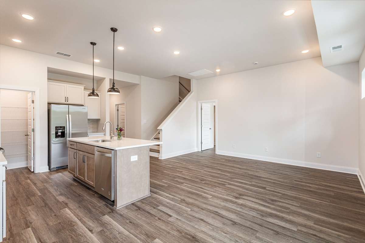 View from the breakfast nook showing how spacious this plan is! *Photos not of exact home*