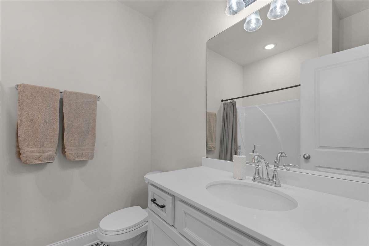 This bathroom serves bedroom 2 & 3.