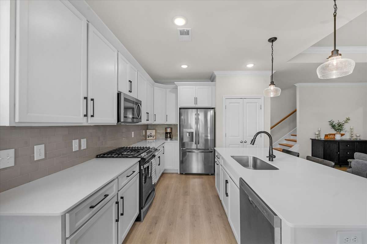 Significant counter space, ready for your dinner prep and appliances.