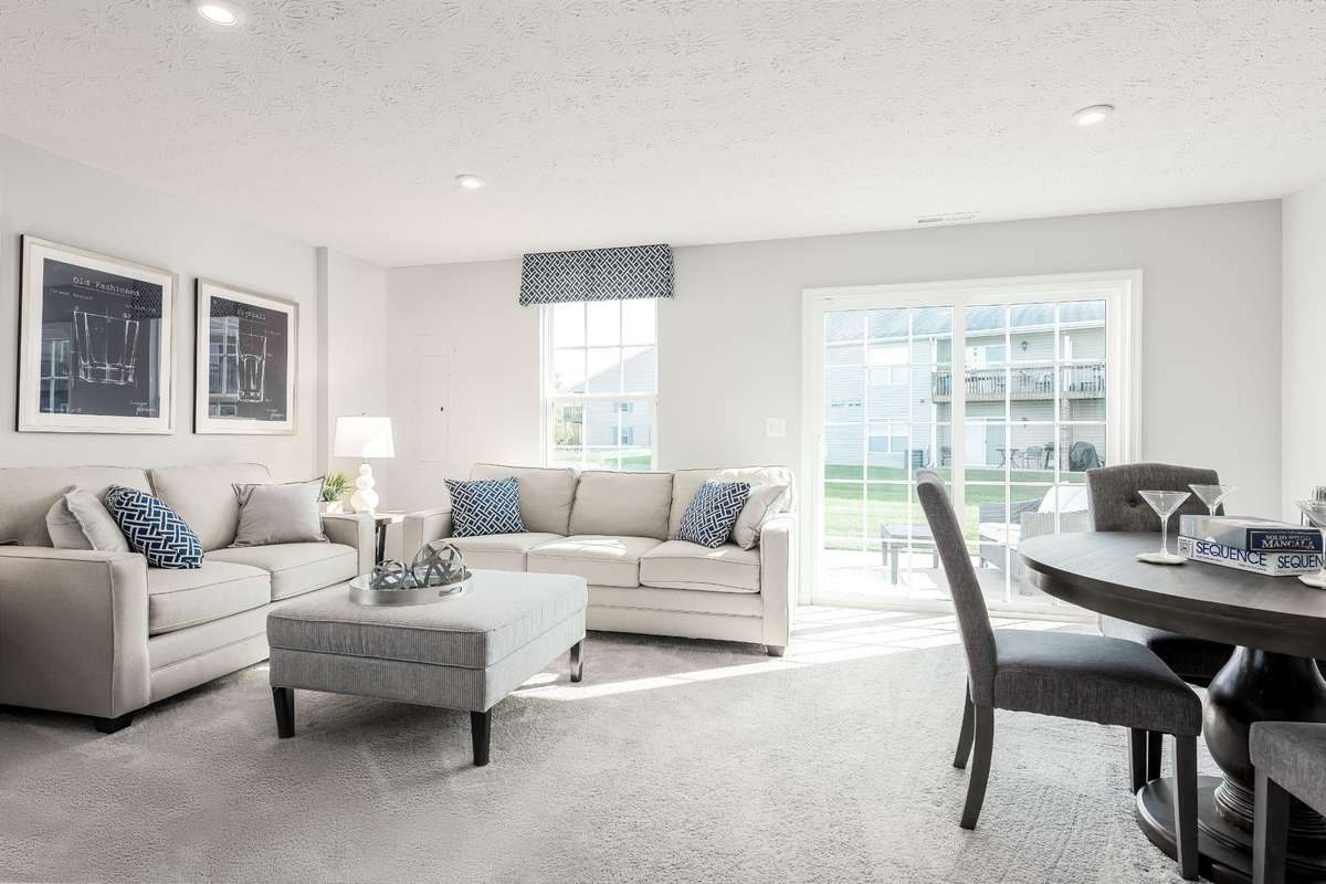 Lower level - rec room (photos of a different model)
