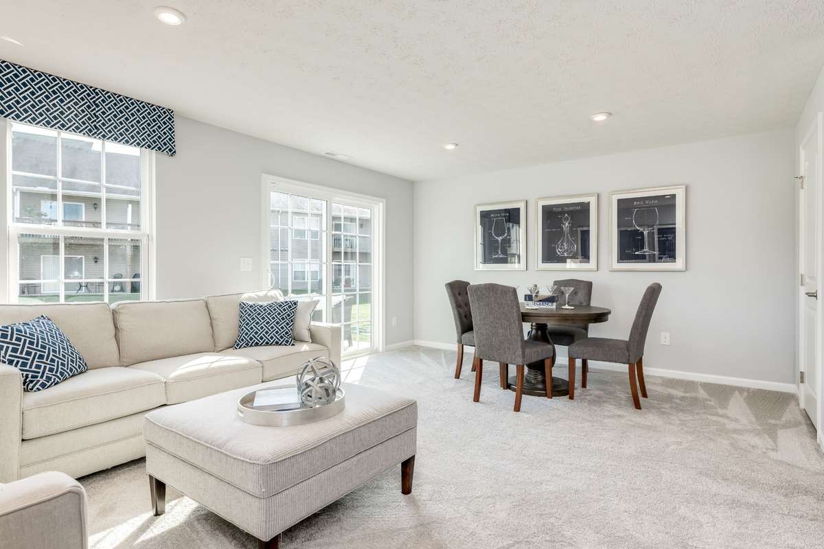 Lower level - rec room (photos of a different model)