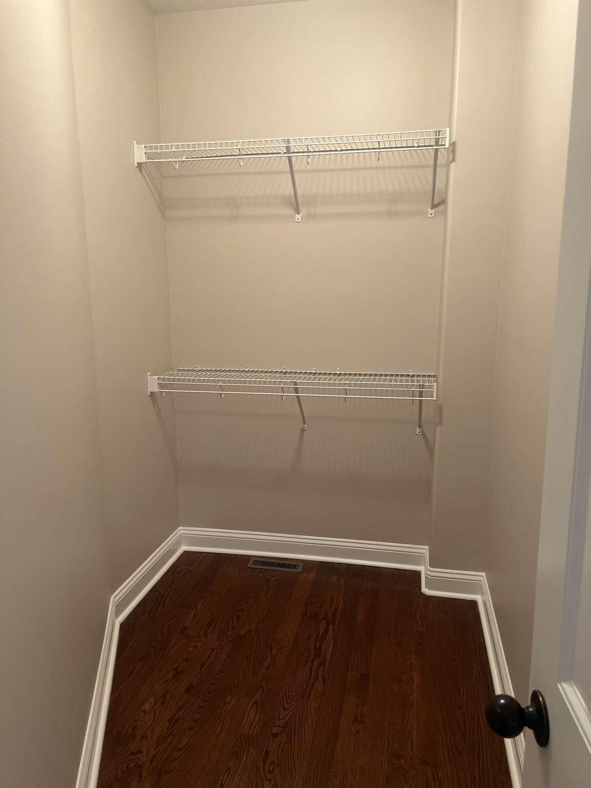 walk-in closet in the bedroom on the main level