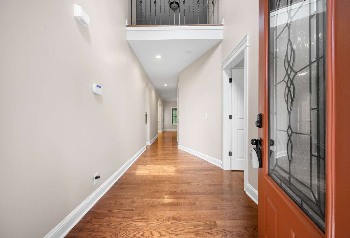 high ceiling in the foyer