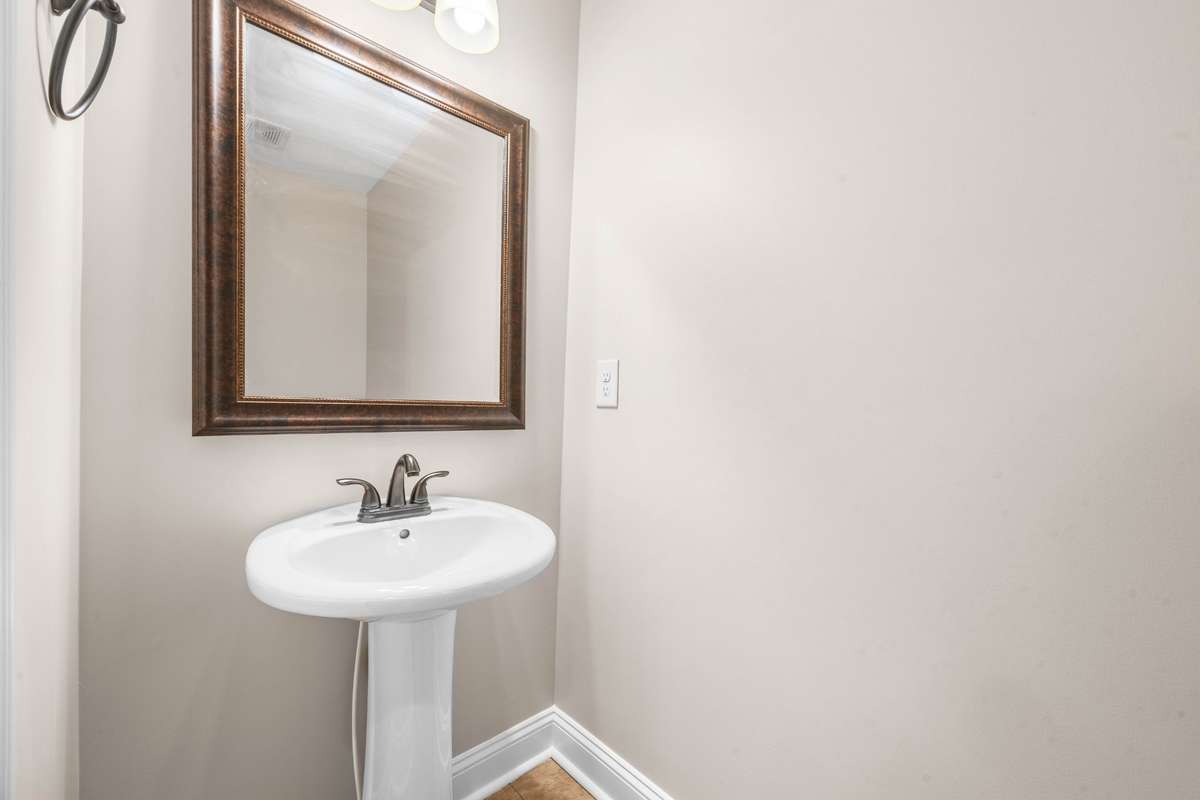 half bath in the bonus room