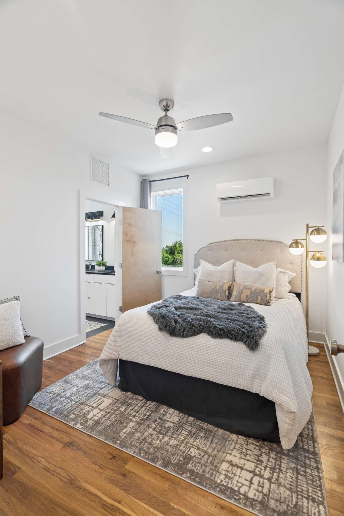 Hardwoods throughout the bedrooms