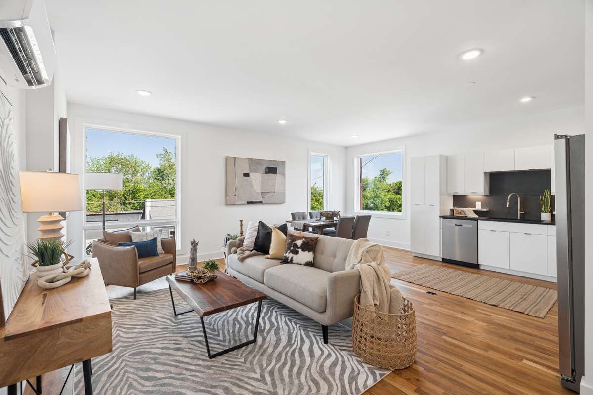 Hardwoods throughout give the home a clean and sleek vibe.