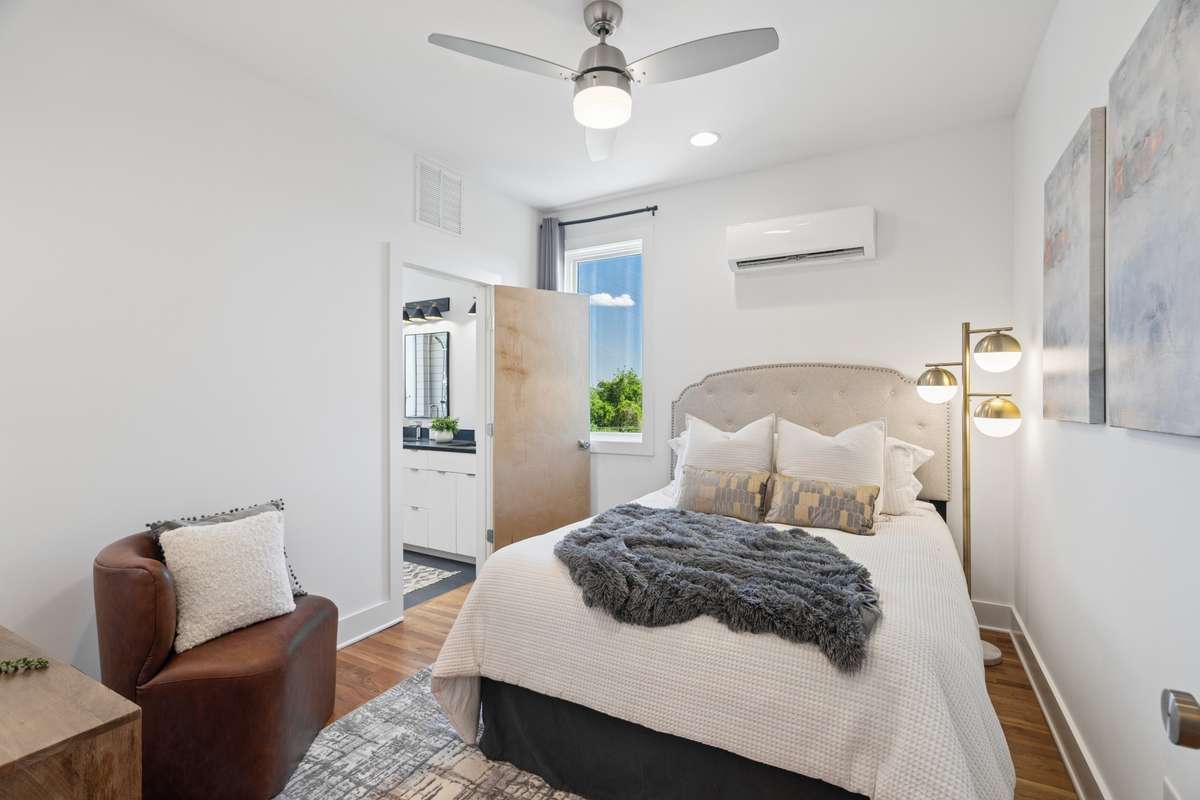 Primary bedroom with closet