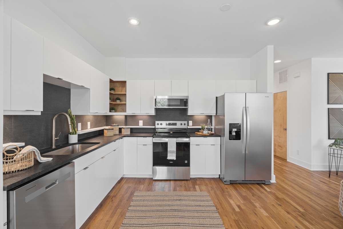Copious amounts of storage in upper and lower cabinetry!