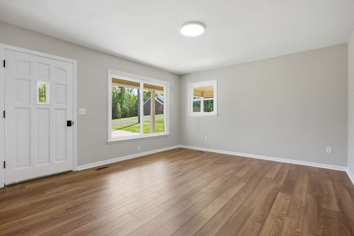 Living Room with coat closet