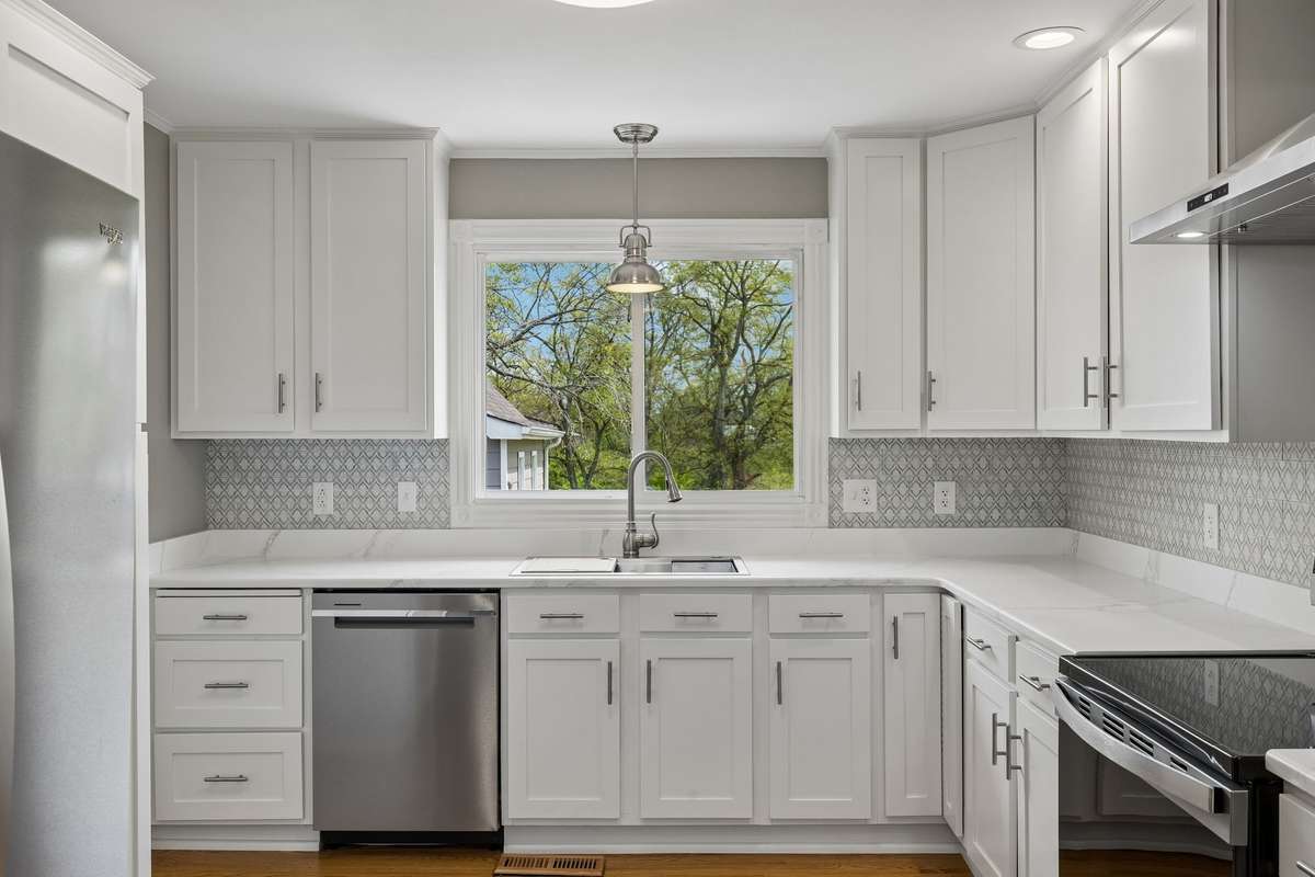Kitchen with new appliances