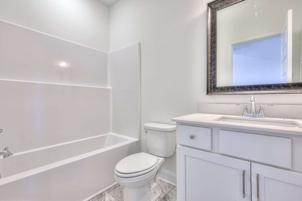 Picture is of the same floor plan in a completed home, selections may vary.
