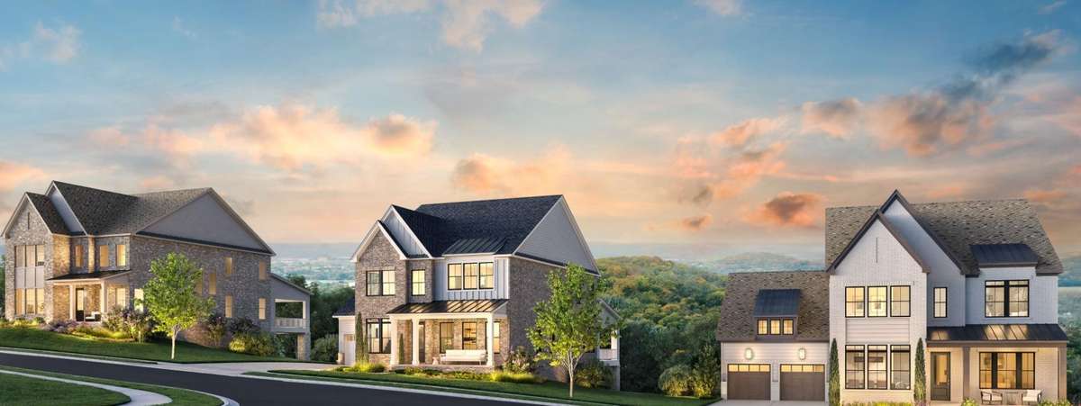 Renderings of how Franklin Ridge will present itself to visitors in the future.