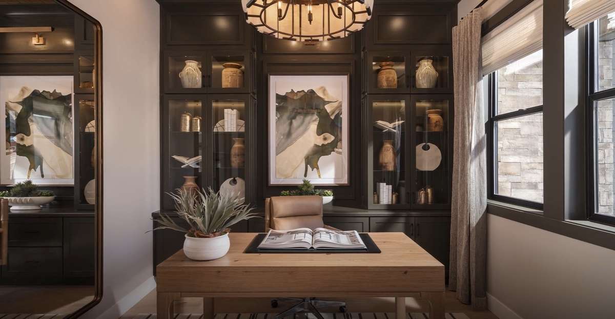 Although this photo is not of a true Fauna office, it can help a buyer imagine how they can create such a handsome space.
