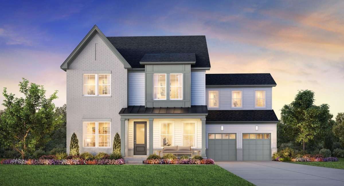 This shows the Fairview elevation of the Monarda home by Toll Brothers.